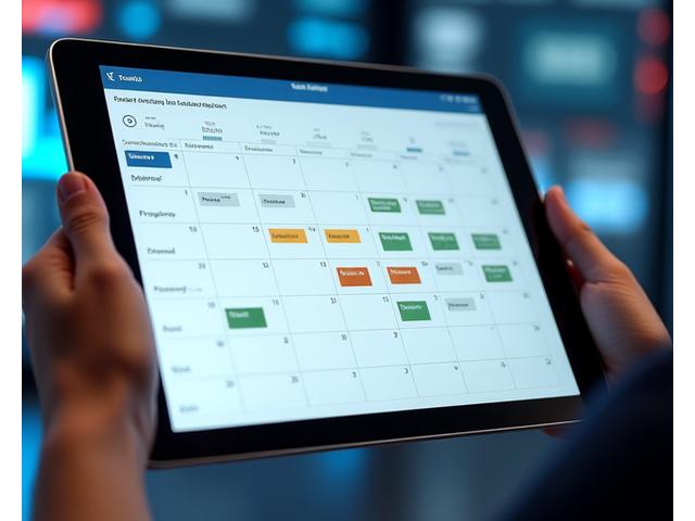 Calendrier de réservation interactif pour studios geliosmakde